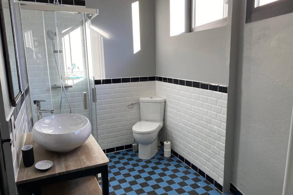 Appartement indépendant dans maison de village Saint-André-de-Sangonis Extérieur photo